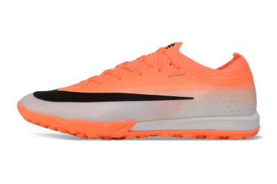 Nike Air Zoom Mercurial Vapor 17 Elite TF Artificial Turf Soccer Shoes - Orange/Bright Crimson/Metallic Silver