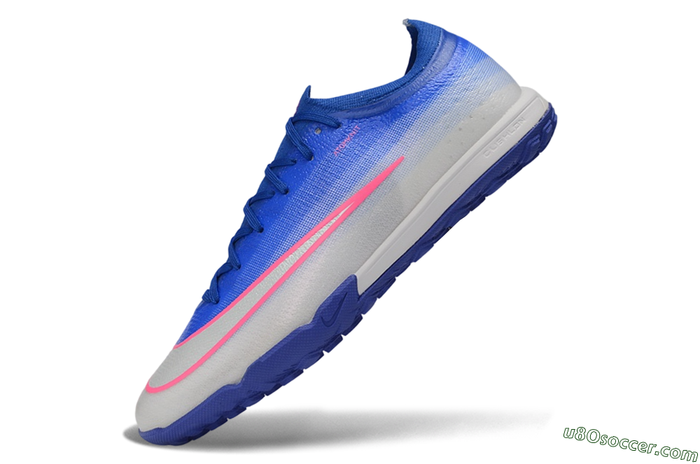 Nike Air Zoom Mercurial Vapor 17 Elite TF Artificial Turf Soccer Shoes - Blue/Royal Blue/Metallic Silver 5