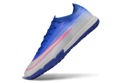 Nike Air Zoom Mercurial Vapor 17 Elite TF Artificial Turf Soccer Shoes - Blue/Royal Blue/Metallic Silver