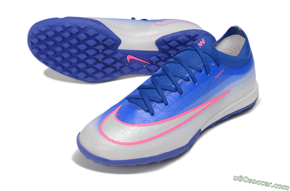Nike Air Zoom Mercurial Vapor 17 Elite TF Artificial Turf Soccer Shoes - Blue/Royal Blue/Metallic Silver 3
