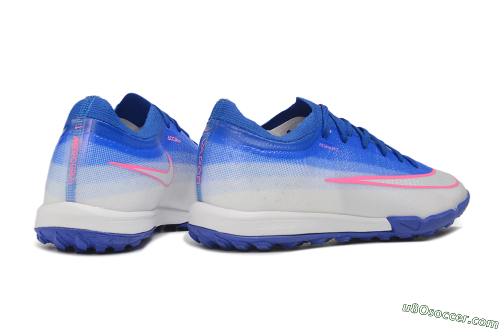Nike Air Zoom Mercurial Vapor 17 Elite TF Artificial Turf Soccer Shoes - Blue/Royal Blue/Metallic Silver 6