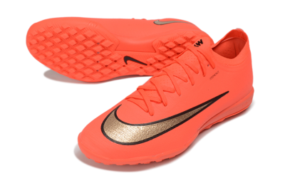 Nike Air Zoom Mercurial Vapor 17 Elite TF Artificial Turf Soccer Shoes - Orange/Bright Crimson/Metallic Copper