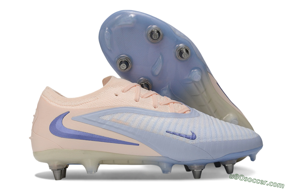 Nike Phantom 6 Elite Low SG Soft Ground Soccer Cleats - Peach/Barely Grape/Barely Peach 1