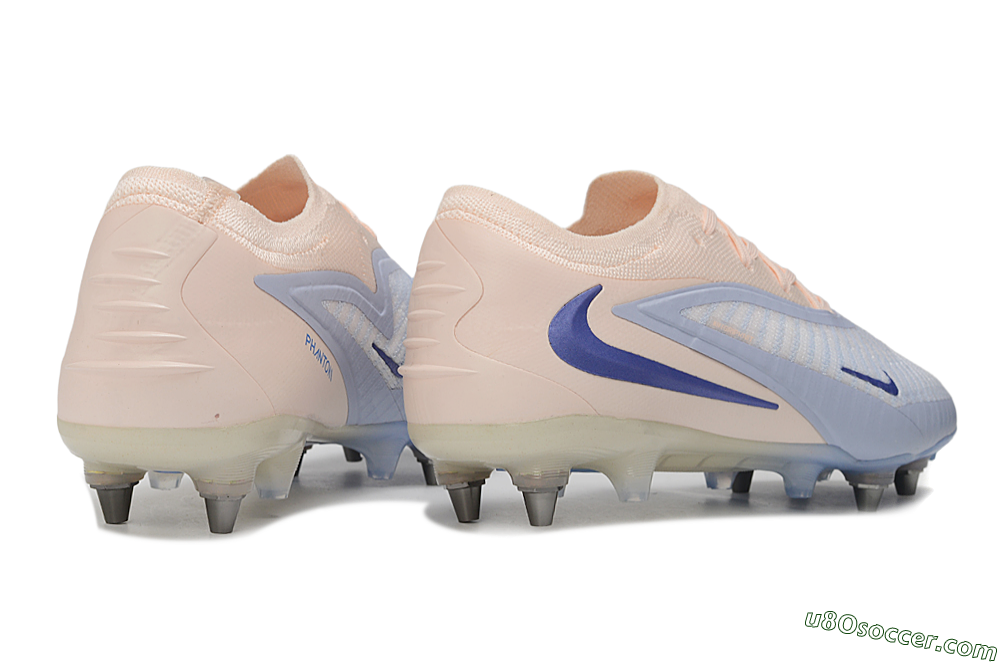Nike Phantom 6 Elite Low SG Soft Ground Soccer Cleats - Peach/Barely Grape/Barely Peach 6