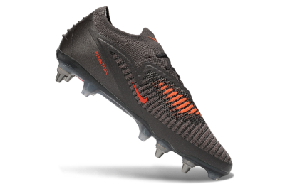 Nike Phantom 6 Elite Low SG Soft Ground Soccer Cleats - Grey/Iron Grey/Iridescent Green