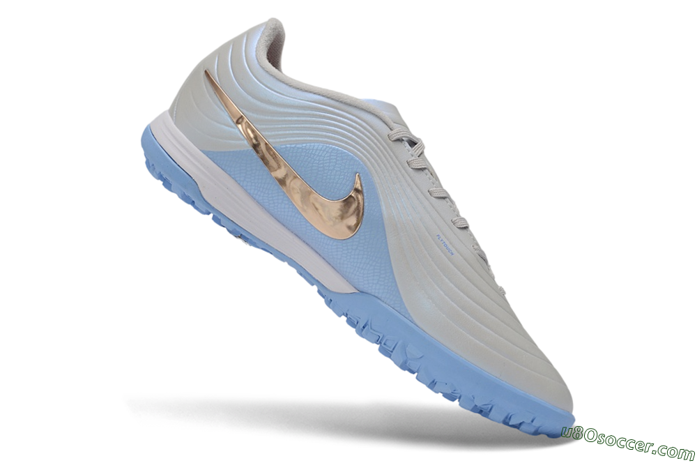 Nike Tiempo Legend 11 Elite TF Artificial Turf Soccer Shoes - Blue/Atmosphere Grey/Metallic Copper 5