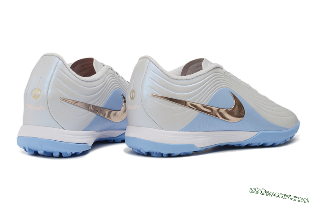 Nike Tiempo Legend 11 Elite TF Artificial Turf Soccer Shoes - Blue/Atmosphere Grey/Metallic Copper 7