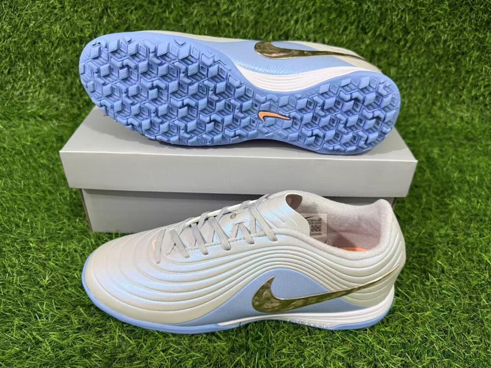 Nike Tiempo Legend 11 Elite TF Artificial Turf Soccer Shoes - Blue/Atmosphere Grey/Metallic Copper