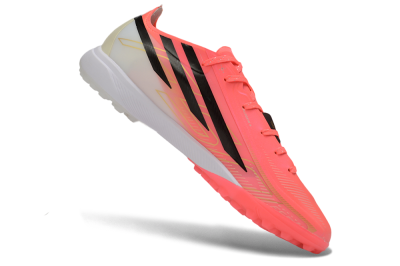 Adidas F50 Hyperfast Pro TF Artificial Turf Soccer Shoes - Pink/Solar Pink/Cloud White
