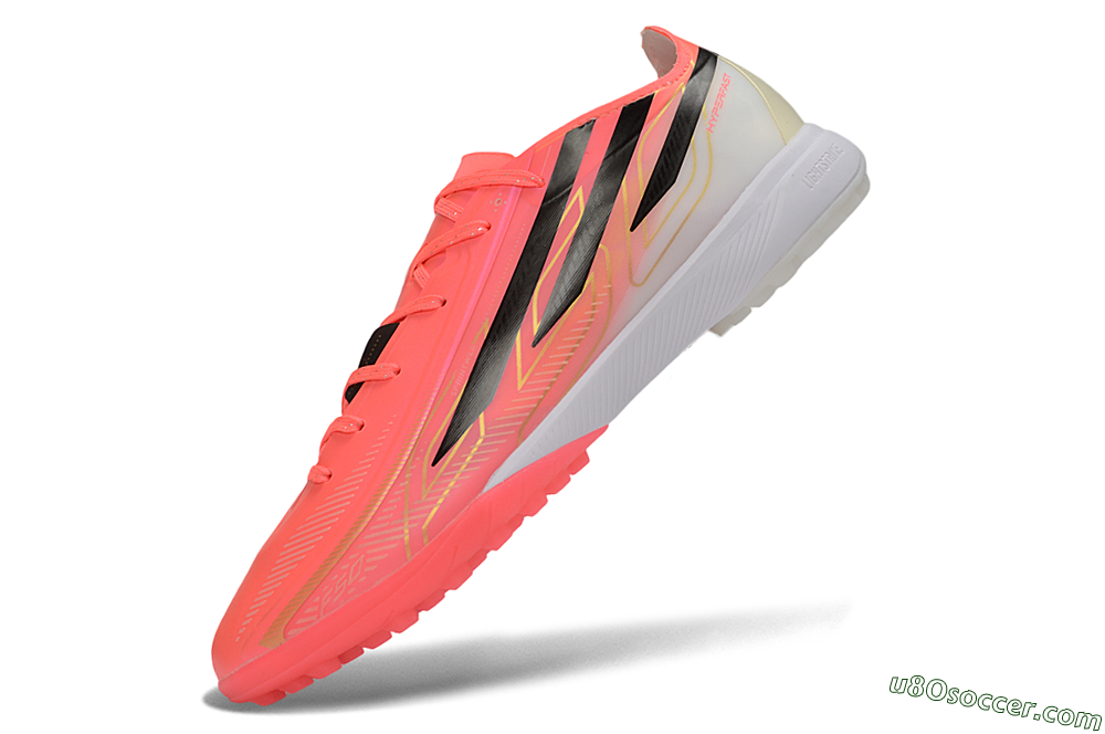 Adidas F50 Hyperfast Pro TF Artificial Turf Soccer Shoes - Pink/Solar Pink/Cloud White 5