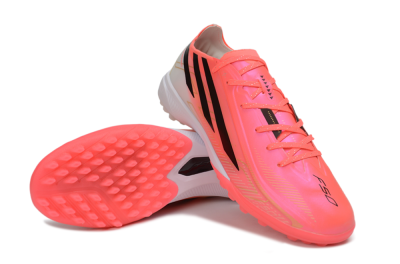 Adidas F50 Hyperfast Pro TF Artificial Turf Soccer Shoes - Pink/Solar Pink/Cloud White