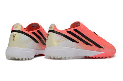 Adidas F50 Hyperfast Pro TF Artificial Turf Soccer Shoes - Pink/Solar Pink/Cloud White