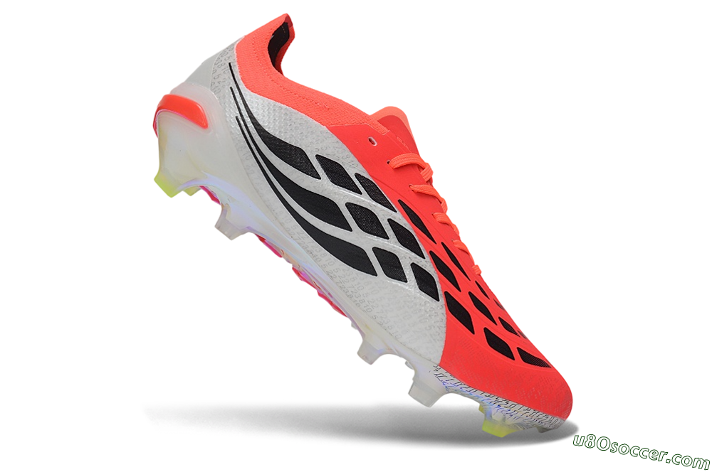 Adidas Predator 26 Elite FG Firm Ground Soccer Cleats - Orange/Solar Red/White 5