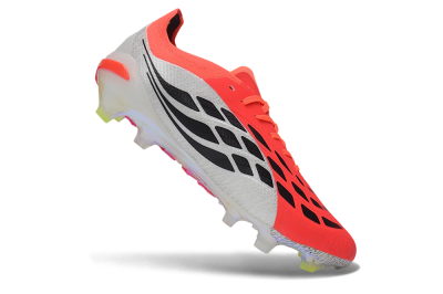 Adidas Predator 26 Elite FG Firm Ground Soccer Cleats - Orange/Solar Red/White