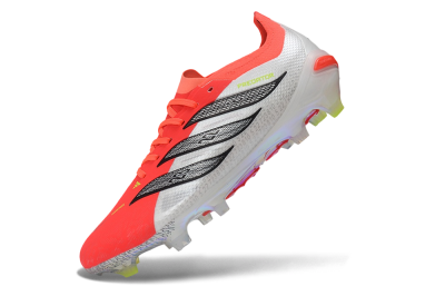 Adidas Predator 26 Elite FG Firm Ground Soccer Cleats - Orange/Solar Red/White