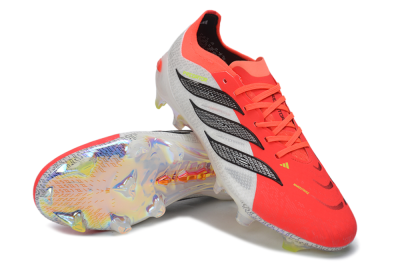 Adidas Predator 26 Elite FG Firm Ground Soccer Cleats - Orange/Solar Red/White