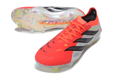 Adidas Predator 26 Elite FG Firm Ground Soccer Cleats - Orange/Solar Red/White