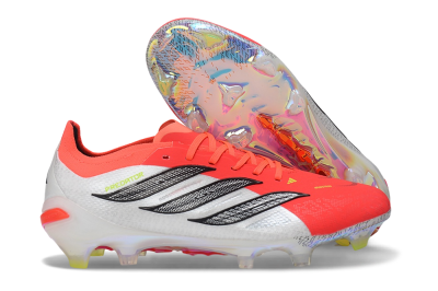 Adidas Predator 26 Elite FG Firm Ground Soccer Cleats - Orange/Solar Red/White
