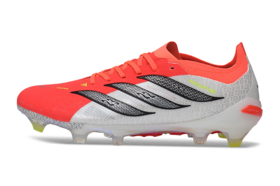 Adidas Predator 26 Elite FG Firm Ground Soccer Cleats - Orange/Solar Red/White