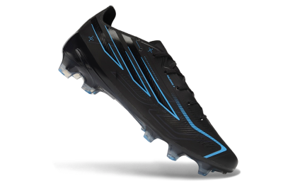 Adidas F50 Hyperfast Elite FG Firm Ground Soccer Cleats - Black/Core Black/Lucid Blue