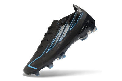 Adidas F50 Hyperfast Elite FG Firm Ground Soccer Cleats - Black/Core Black/Lucid Blue