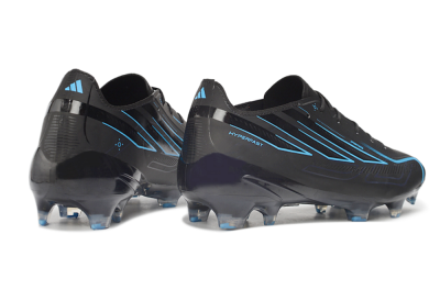 Adidas F50 Hyperfast Elite FG Firm Ground Soccer Cleats - Black/Core Black/Lucid Blue
