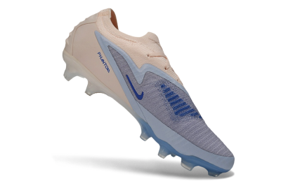 Nike Phantom 6 Elite Low FG Firm Ground Soccer Cleats - Blue/Barely Grape/Barely Peach