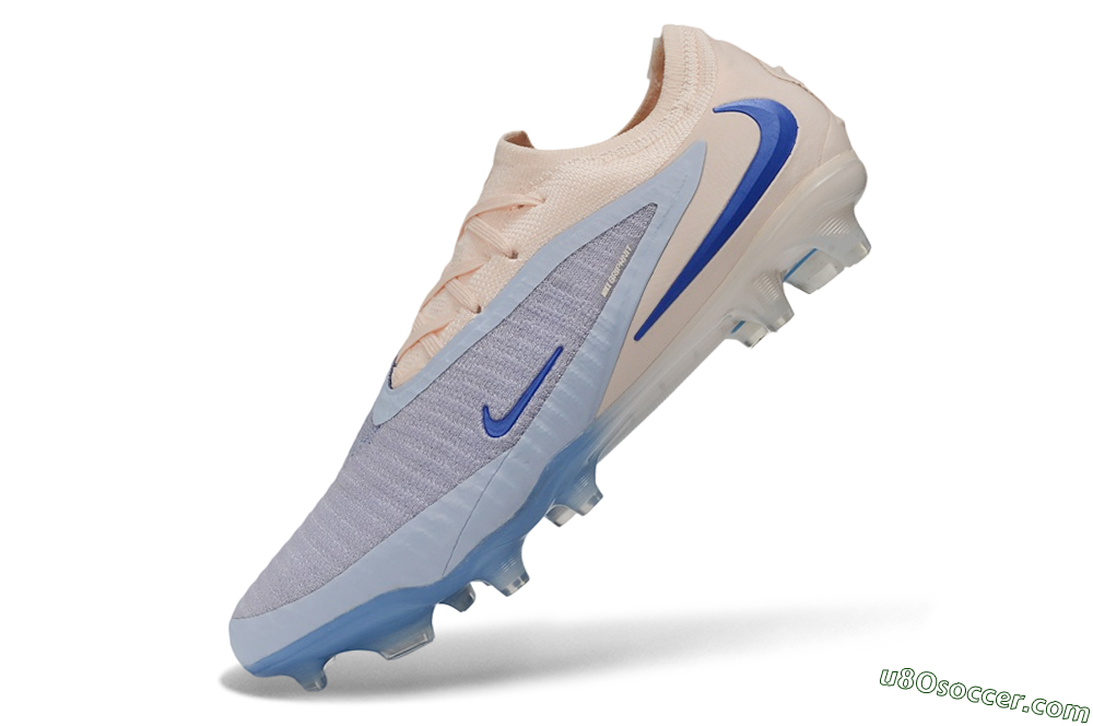 Nike Phantom 6 Elite Low FG Firm Ground Soccer Cleats - Blue/Barely Grape/Barely Peach 6