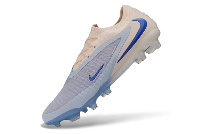 Nike Phantom 6 Elite Low FG Firm Ground Soccer Cleats - Blue/Barely Grape/Barely Peach
