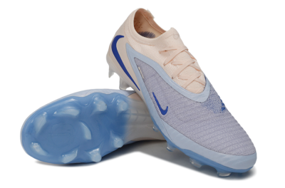 Nike Phantom 6 Elite Low FG Firm Ground Soccer Cleats - Blue/Barely Grape/Barely Peach