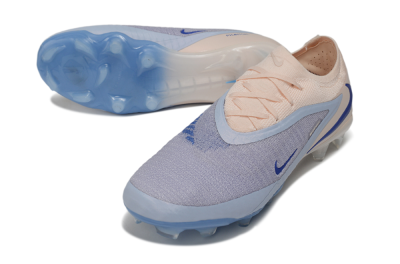Nike Phantom 6 Elite Low FG Firm Ground Soccer Cleats - Blue/Barely Grape/Barely Peach