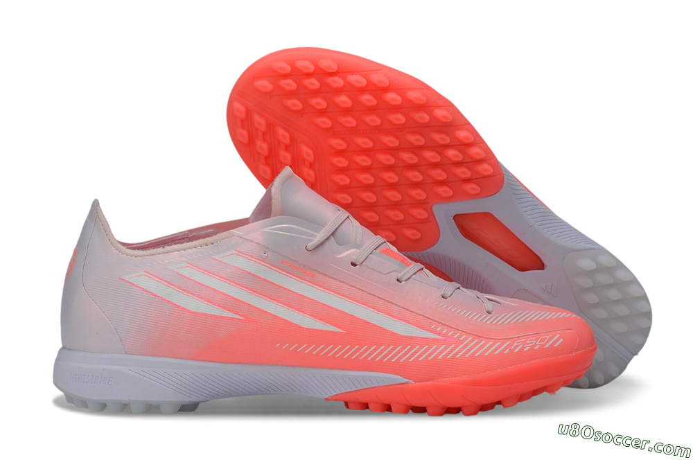 Adidas F50 Hyperfast Pro TF Artificial Turf Soccer Shoes - Pink/Solar Pink/Grey White 1