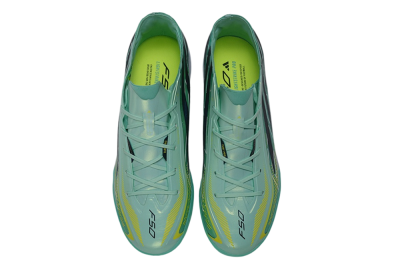 Adidas F50 Hyperfast Pro TF Artificial Turf Soccer Shoes - Green/Mint Green/Royal Blue