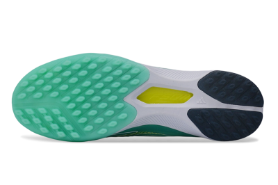 Adidas F50 Hyperfast Pro TF Artificial Turf Soccer Shoes - Green/Mint Green/Royal Blue