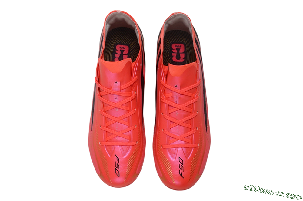 Adidas F50 Hyperfast Elite FG Firm Ground Soccer Cleats - Orange/Solar Orange/Core Black 4