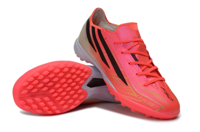 Adidas F50 Hyperfast Pro TF Artificial Turf Soccer Shoes - Pink/Solar Pink/Off White
