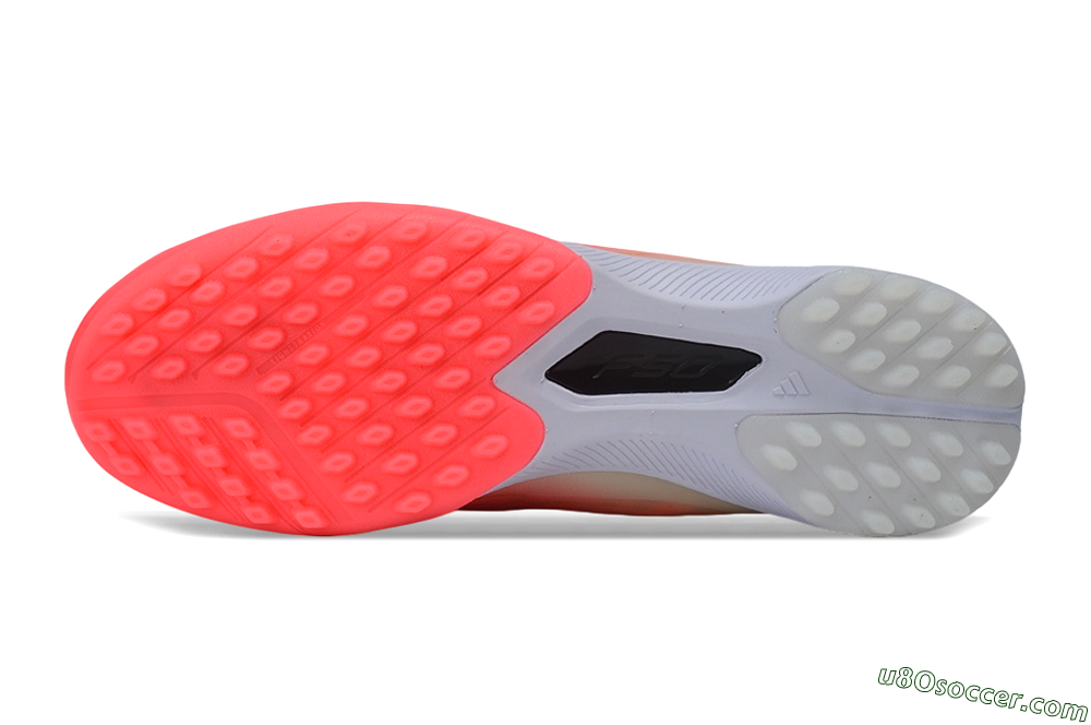 Adidas F50 Hyperfast Pro TF Artificial Turf Soccer Shoes - Pink/Solar Pink/Off White 6
