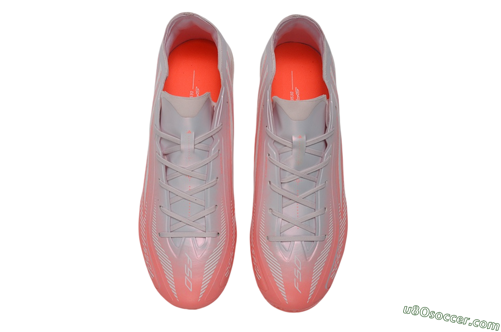 Adidas F50 Hyperfast Elite FG Firm Ground Soccer Cleats - Pink/Solar Pink/Iridescent White 4