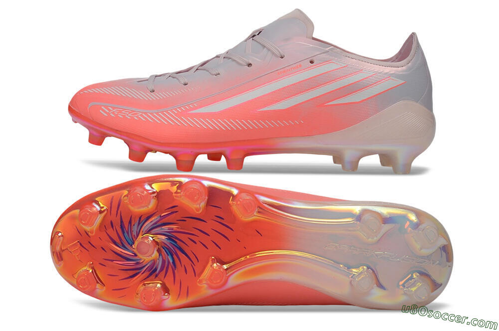 Adidas F50 Hyperfast Elite FG Firm Ground Soccer Cleats - Pink/Solar Pink/Iridescent White 0