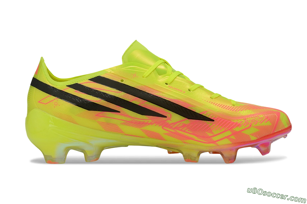 Adidas F50 Hyperfast Elite FG Firm Ground Soccer Cleats - Yellow/Solar Yellow/Lucid Pink 7
