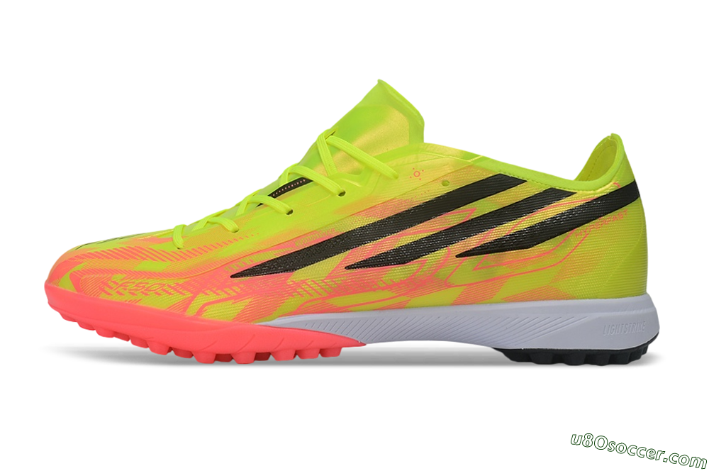 Adidas F50 Hyperfast Pro TF Artificial Turf Soccer Shoes - Yellow/Solar Yellow/Solar Red 2