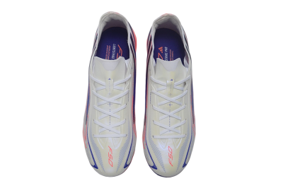 Adidas F50 Hyperfast Elite FG Firm Ground Soccer Cleats - White/Solar Red/Lucid Blue