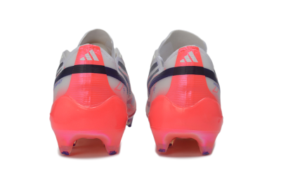 Adidas F50 Hyperfast Elite FG Firm Ground Soccer Cleats - White/Solar Red/Lucid Blue