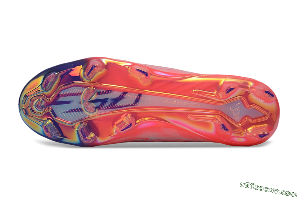 Adidas F50 Hyperfast Elite FG Firm Ground Soccer Cleats - White/Solar Red/Lucid Blue 6