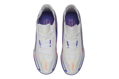 Adidas F50 Hyperfast Pro TF Artificial Turf Soccer Shoes - White/Lucid Blue/Solar Red