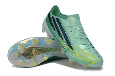 Adidas F50 Hyperfast Elite FG Firm Ground Soccer Cleats - Green/Mint/Dark Blue