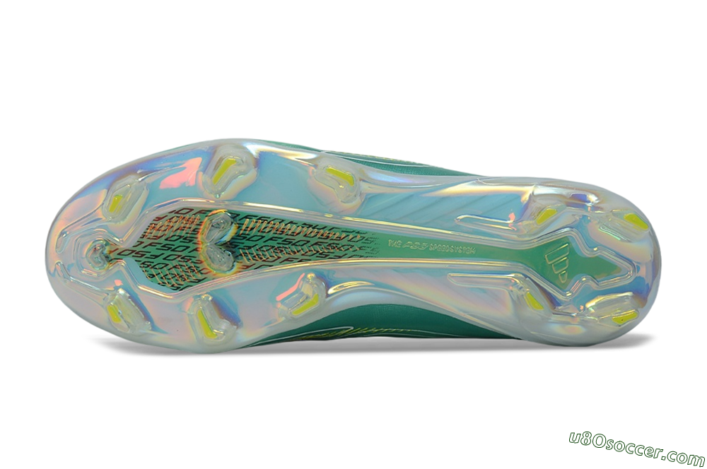 Adidas F50 Hyperfast Elite FG Firm Ground Soccer Cleats - Green/Mint/Dark Blue 6