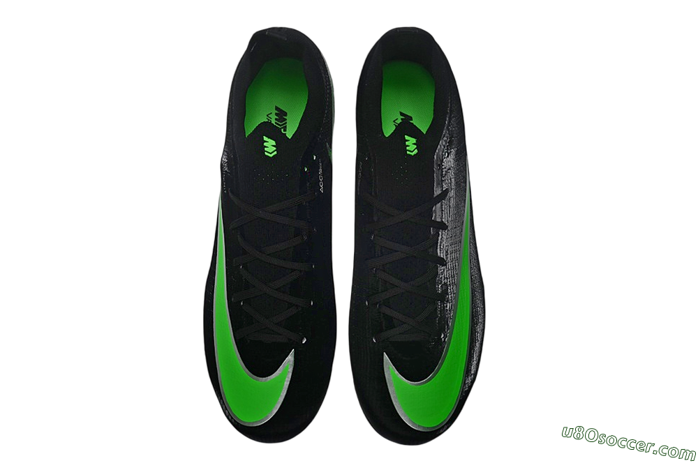 Nike Air Zoom Mercurial Vapor 17 Elite FG Firm Ground Soccer Cleats - Black/Black/Electric Green 4