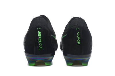 Nike Air Zoom Mercurial Vapor 17 Elite FG Firm Ground Soccer Cleats - Black/Black/Electric Green