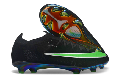 Nike Air Zoom Mercurial Vapor 17 Elite FG Firm Ground Soccer Cleats - Black/Black/Electric Green